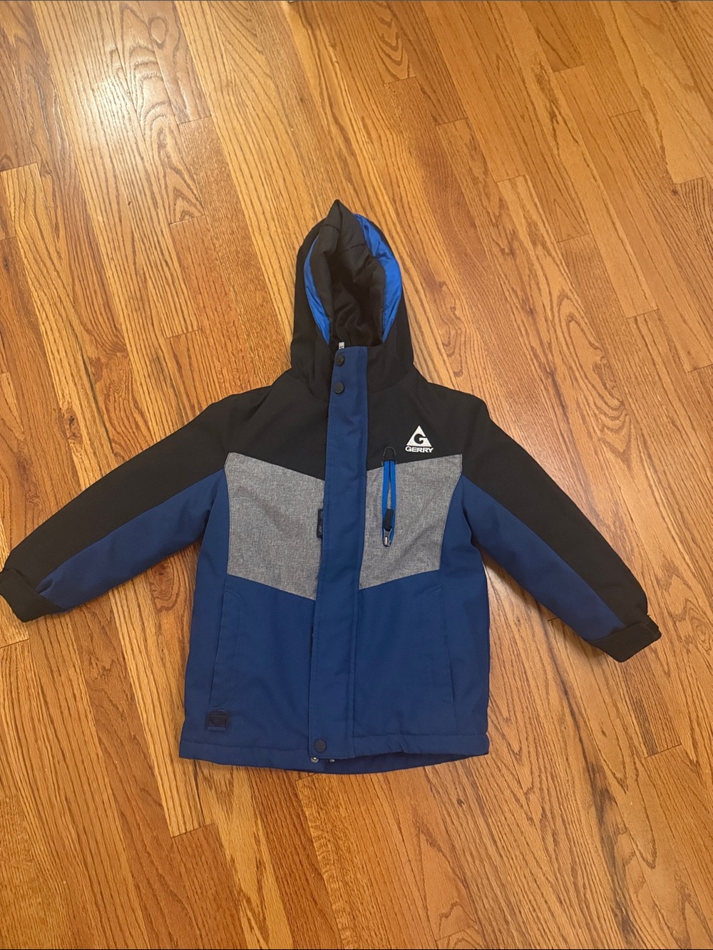 Gerry 3 in 1 Winter Kids' Hooded Jacket - Blue, Black, Gray